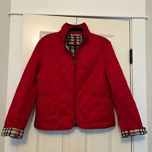 Burberry Quilted Jacket - classic, red